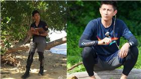 吳奇隆參加大陸節目，從牛車上墜落。（圖／翻攝自吳奇隆TD微博）