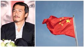 ▲導演戴立忍與五星旗（合成圖／翻攝自戴立忍FB、攝影者Gary Lerude， flickr CC License）https://flic.kr/p/8V6HUa