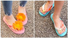 夾腳拖,人字拖,獨特,甜美,手做
圖／翻攝自YouTube