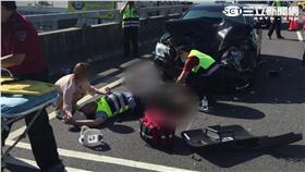 警察被酒駕女撞斷腿