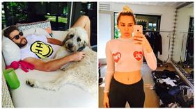 麥莉希拉,Miley Cyrus,連恩漢斯沃,Liam Hemsworth,合成圖／麥莉希拉IG