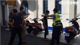 遊客砍居民　小琉球人圍警局追打兇手