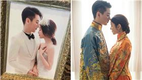 圖翻攝自愛奇藝微博 陳曉 陳妍希 合成圖