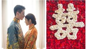 陳曉、陳妍希新娘房（圖／翻攝自微博）