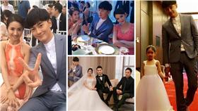 圖翻攝自鄭元暢臉書　林依晨 陳喬恩 潘瑋柏 合成圖 
