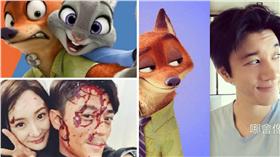 圖翻攝自微博 楊冪 霍建華 王力宏臉書 合成圖
