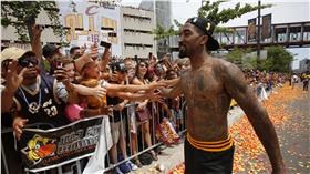 jr smith裸上身遭網友惡搞（圖／美聯社／達志影像）