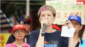 工鬥,一例一休,絕食,勞工團體,抗議,陳秀蓮　圖／記者林敬旻攝
