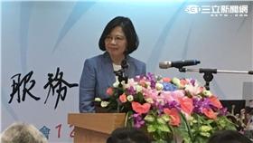 總統蔡英文法扶致詞。潘千詩攝影