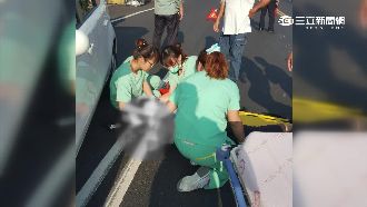 騎士遭撞捲車底　護理人員跑百米搶救