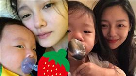 大s與兒女合照/翻攝大s微博