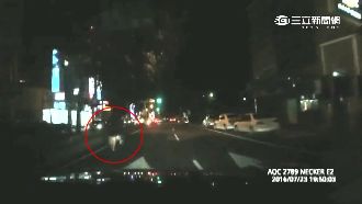 女推輪椅上快車道　議員急煞險撞上