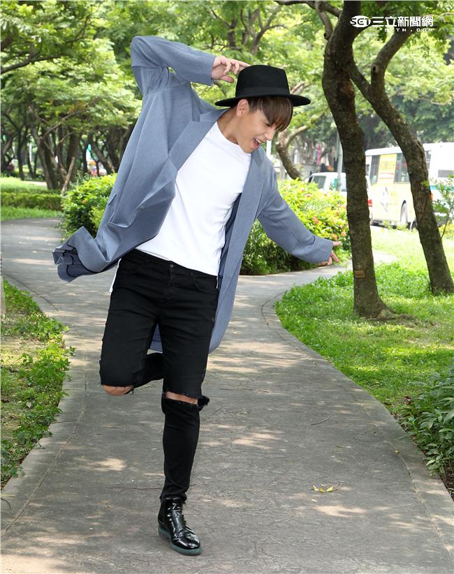 男子組合MIC男團的副隊長趙泳鑫。（記者邱榮吉/攝影）