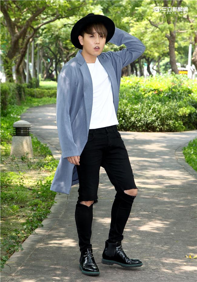 男子組合MIC男團的副隊長趙泳鑫。（記者邱榮吉/攝影）