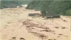 九寨溝,土石流,圖／華西都市報