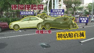 連撞三車毀公物　落跑駕駛估賠百萬元