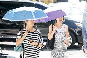 夏天,熱,高溫,紫外線,太陽,氣象 記者林敬旻攝