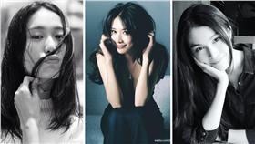 林志玲圖翻攝自微博、何穗IG、秦舒培shupeifansIG  合成圖

