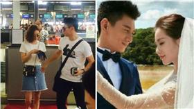 圖翻攝自微博 吳奇隆 劉詩詩