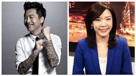 庾澄慶（哈林）、民視主播張嘉欣（圖／翻攝自微博）