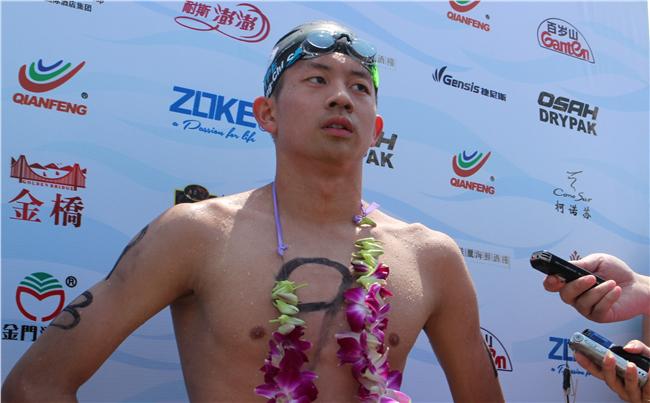 兩岸合辦金廈泳渡　台灣選手首度奪冠