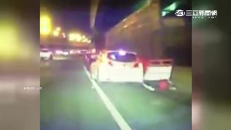 吃藥開車頭昏　撞爛國道10公里護欄