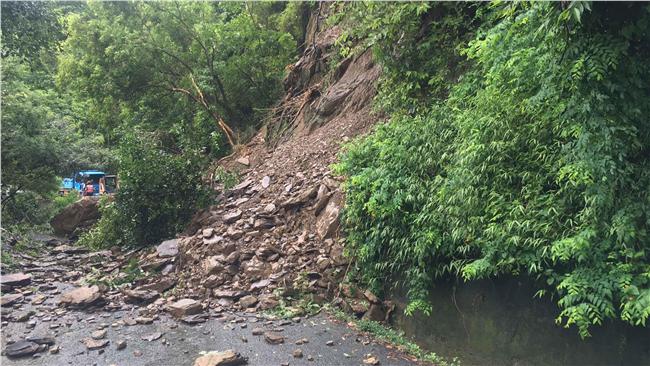 台7線西村至明池路段坍方　午後搶通