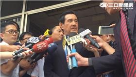 前總統馬英九高院出庭。潘千詩攝