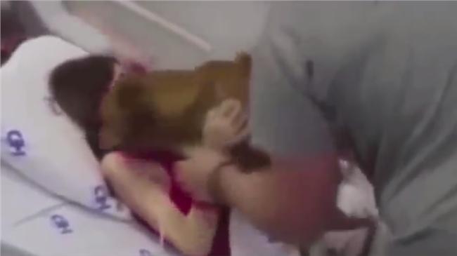 癌末病患心繫愛狗　在病房與牠道別