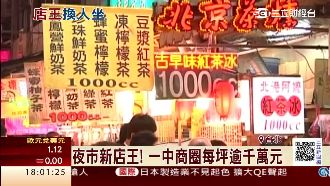一中商圈摘夜市店王　每坪逾千萬元