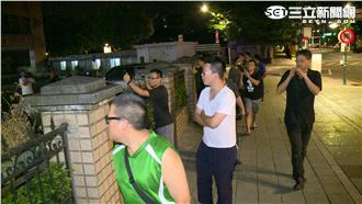 砍警嫌30萬交保　逾20警地院抗議