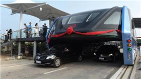 立體快巴,「空中巴士」巴鐵1號試驗車_新華網