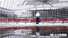 大巨蛋內部 記者林敬旻攝