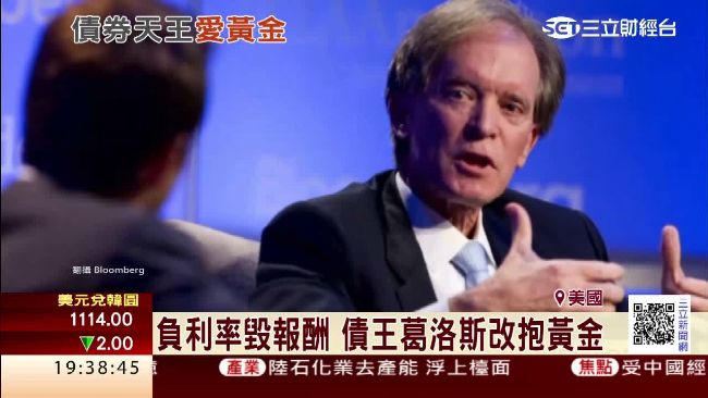 債券天王葛洛斯不愛股債　改投資黃金