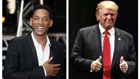 威爾史密斯、川普（合成圖／翻攝自威爾史密斯、川普臉書）