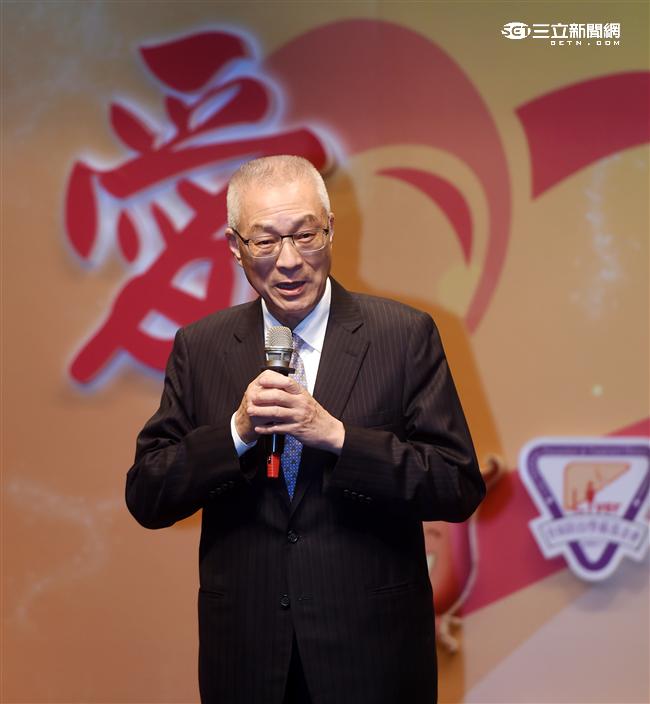 前副總統吳敦義前往祝賀並致詞。（記者邱榮吉/攝影）