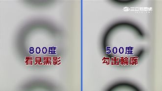 只看到黑影！8百度裸視幾乎「全盲」