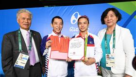 許淑淨,教練蔡溫義
（圖／中央社）