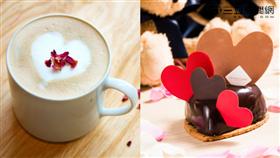 七夕情人節飲品、蛋糕。（圖／誠品Cafe、GC提供）