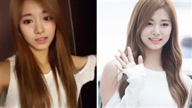 圖翻攝自韓網 IG截圖 周子瑜 合成圖
