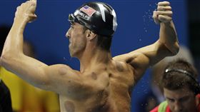 菲爾普斯、拔罐(圖／美聯社／達志影像)