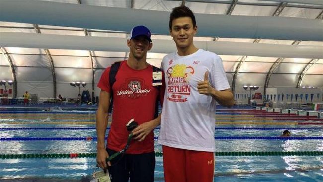 孫楊曬與飛魚合照　陸網友不忘酸霍頓