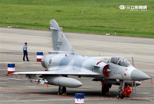 M2000-5幻象戰機。（記者邱榮吉/花蓮拍攝）