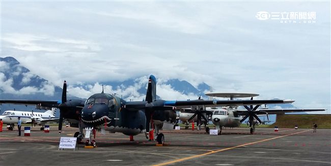 S-2T反潛機。（記者邱榮吉/花蓮拍攝）