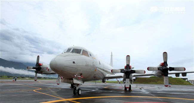 P-3C反潛機。（記者邱榮吉/花蓮拍攝）