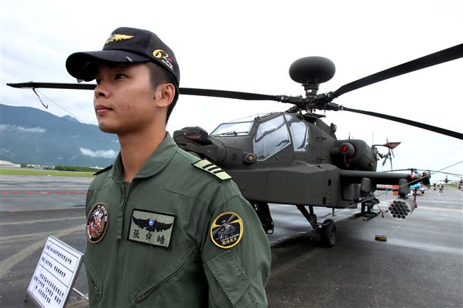 AH-64E阿帕契攻擊直升機。（記者邱榮吉/花蓮拍攝）