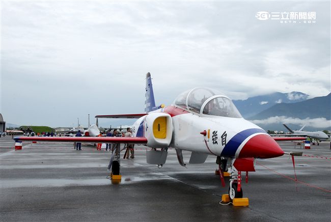 AT3攻擊教練機。（記者邱榮吉/花蓮拍攝）