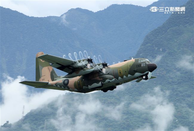 C-130力士型運輸機。（記者邱榮吉/花蓮拍攝）