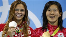 日本,俄羅斯,金藤理繪,2016里約奧運,游泳,艾菲莫娃,Yulia Efimova
圖／路透社／達志影像