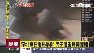 深圳電梯變大怒神　男子遭重拋摔斷腿